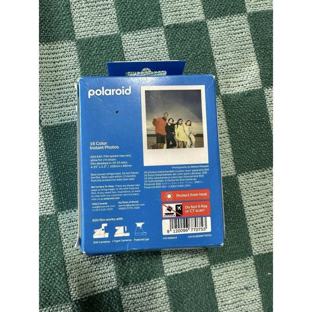 Polaroid Color 600 Film 16 Photos Instant Camera Film New Sealed